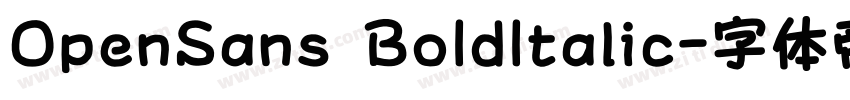 OpenSans BoIdItalic字体转换
